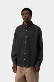 Carhartt L/S Lucas Shirt - Black, Stone washed Carhartt L/S Lucas Shirt - Black, Stone washed