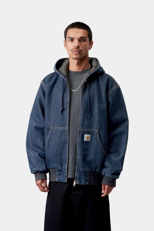 Carhartt OG Active Jacket - Blue, Stone washed