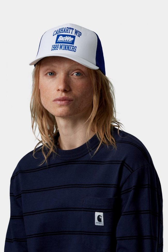 Carhartt 1989 Winners Trucker Cap - White / Lapis Carhartt 1989 Winners Trucker Cap - White / Lapis