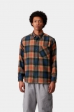 Carhartt L/S Dern Shirt - Dern Check, Sycamore Tree