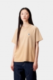 Carhartt S/S Hudson T-Shirt - Dusty H Brown, Chalk wash