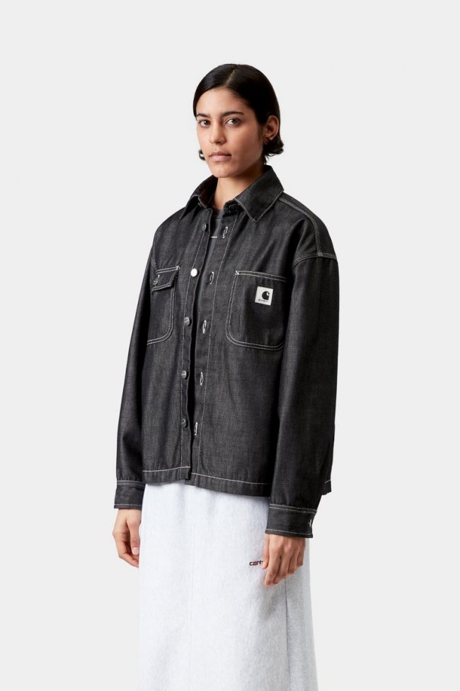 Carhartt Louis Shirt Jac - Black, Rigid