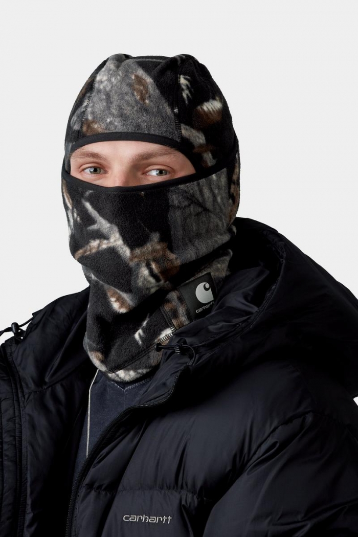Carhartt Blevin Mask - Camo Feather Tree, Black