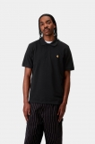 Carhartt S/S Chase Pique Polo - Black / Gold Carhartt S/S Chase Pique Polo - Black / Gold