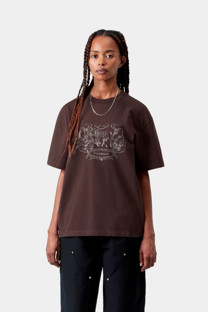 Carhartt S/S Chez WIP T-Shirt - Palisander, Stone washed
