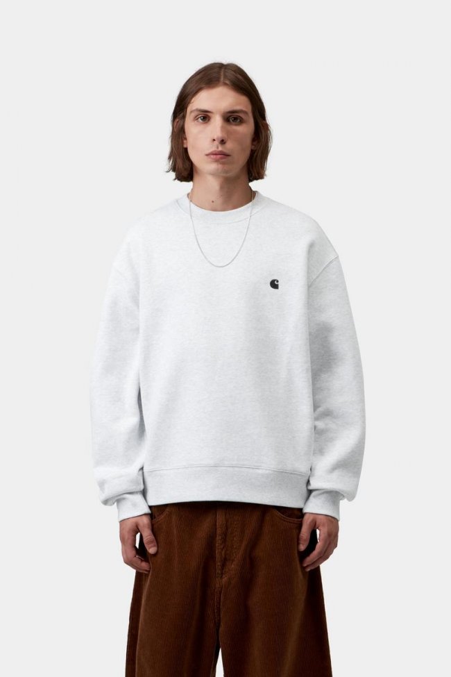 Carhartt Mack Sweat - Ash Heather / Black