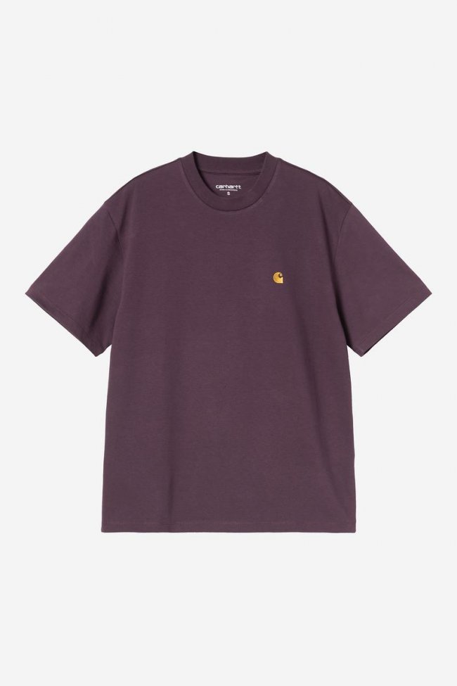 Carhartt S/S Chase T-Shirt - Cozy Purple / Gold
