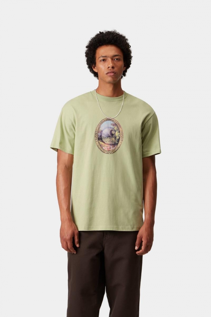 Carhartt S/S Mirror T-Shirt - Pale Olive