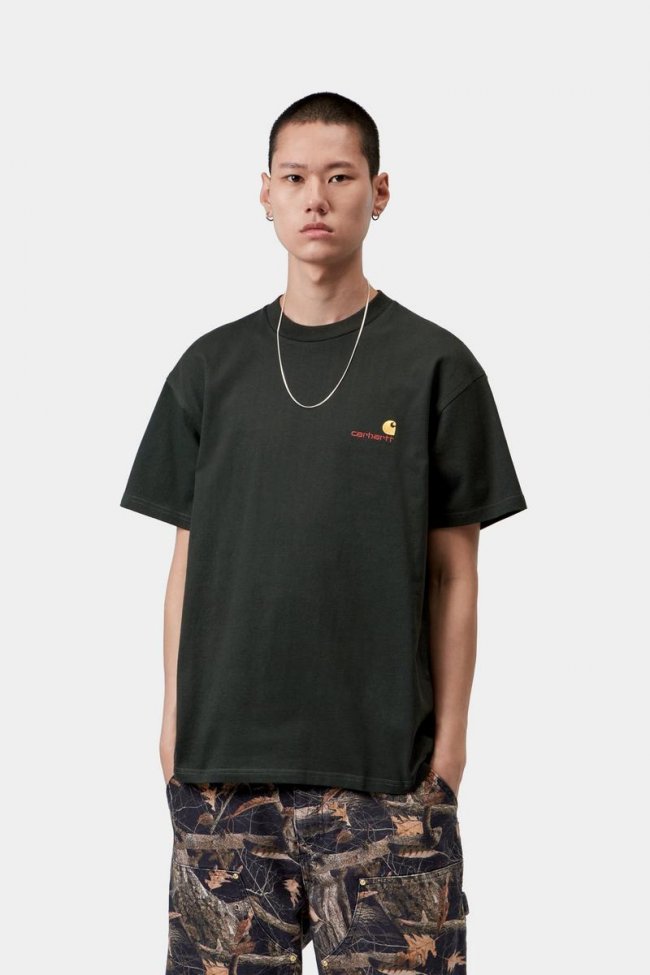 Carhartt S/S American Script T-Shirt - Raven Carhartt S/S American Script T-Shirt - Raven