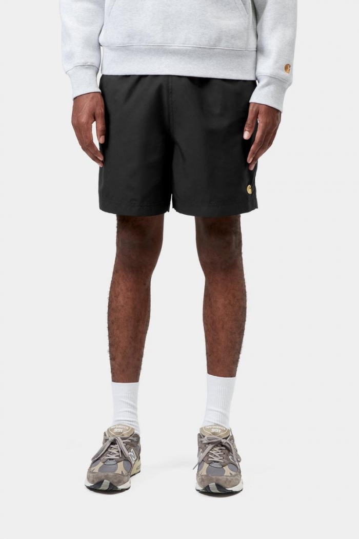 Carhartt Chase Swim Trunks - Black / Gold