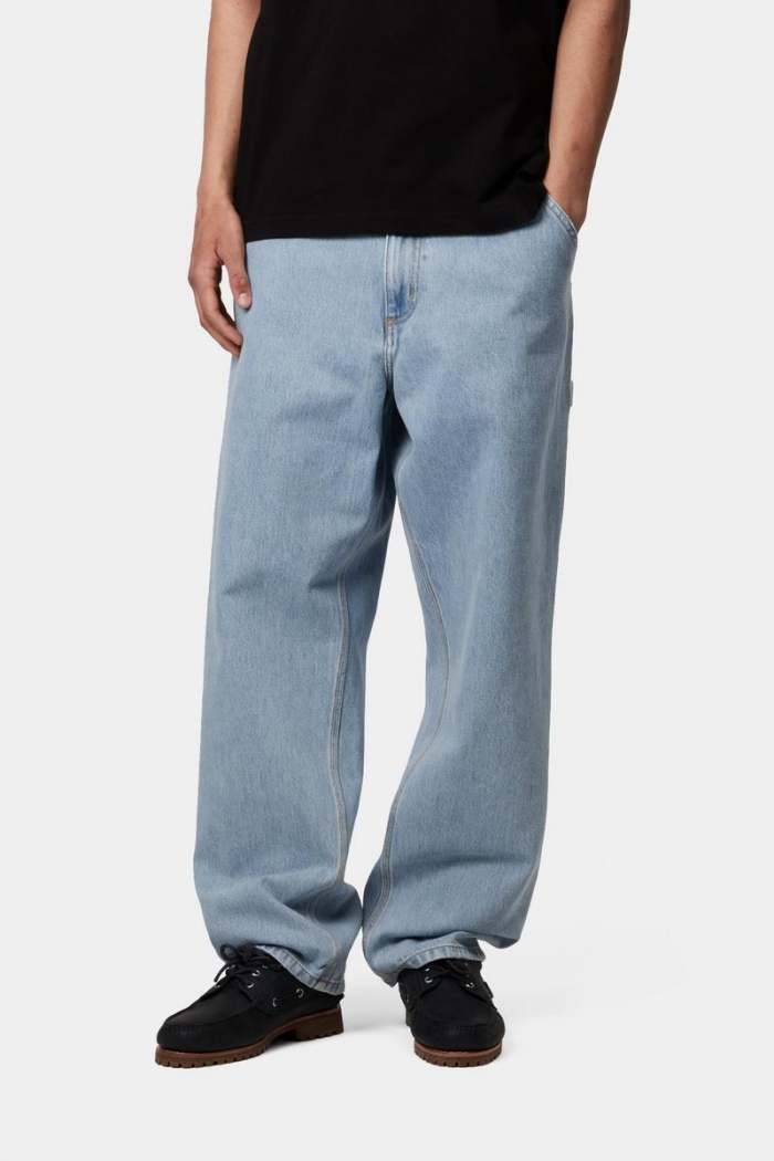 Carhartt Single Knee Pant - Blue, Heavy stone bleached