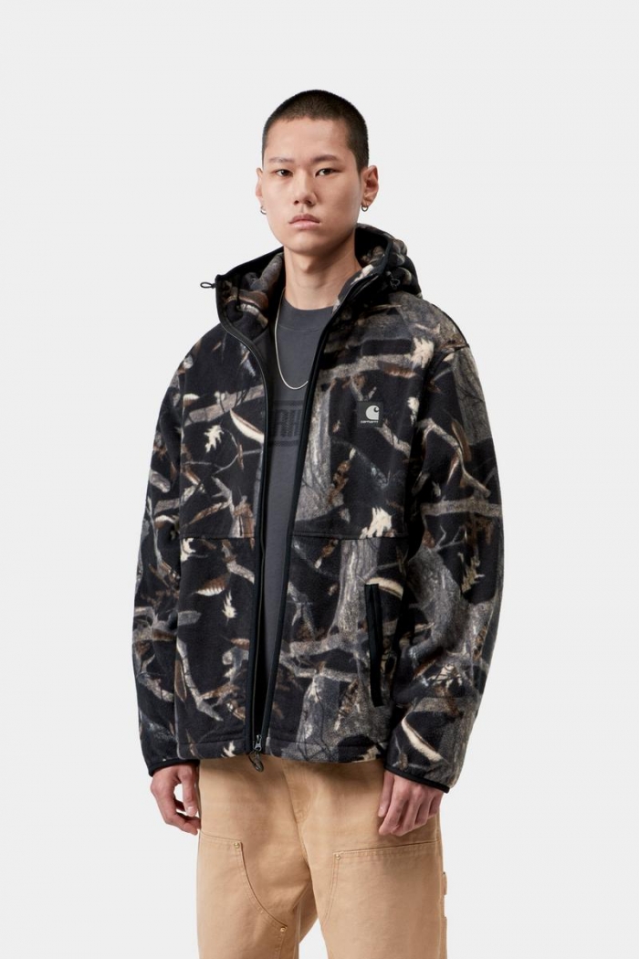 Carhartt Blevin Liner - Camo Feather Tree, Black