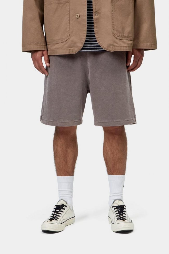 Carhartt Harper Sweat Short - Tobacco, Garment dyed