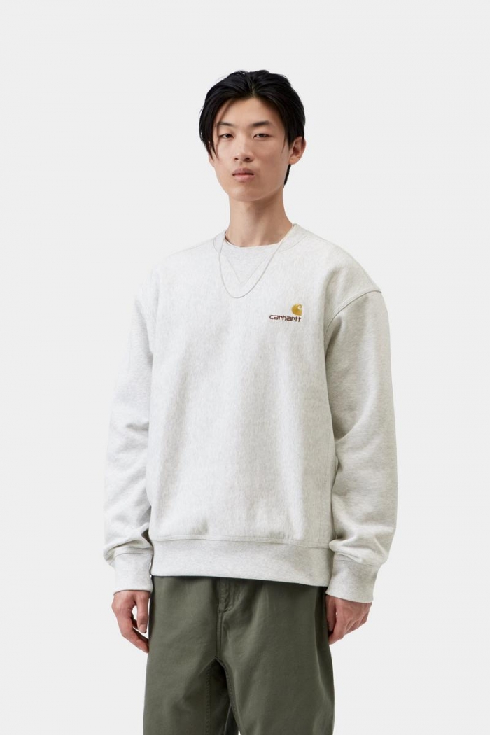 Carhartt American Script Sweatshirt - Ash Heather