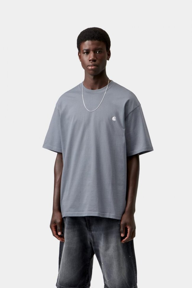Carhartt S/S Madison T-Shirt - Shady Blue / White