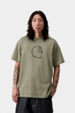 Carhartt S/S Barbwire C T-Shirt - Dollar Green