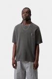 Carhartt S/S Nelson Waffle T-Shirt - Black, Garment dyed Carhartt S/S Nelson Waffle T-Shirt - Black, Garment dyed