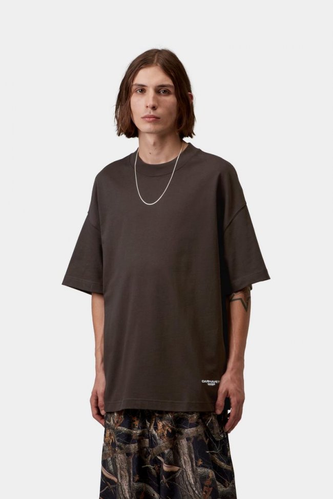 Carhartt S/S Magazine Script T-Shirt - Tobacco / White
