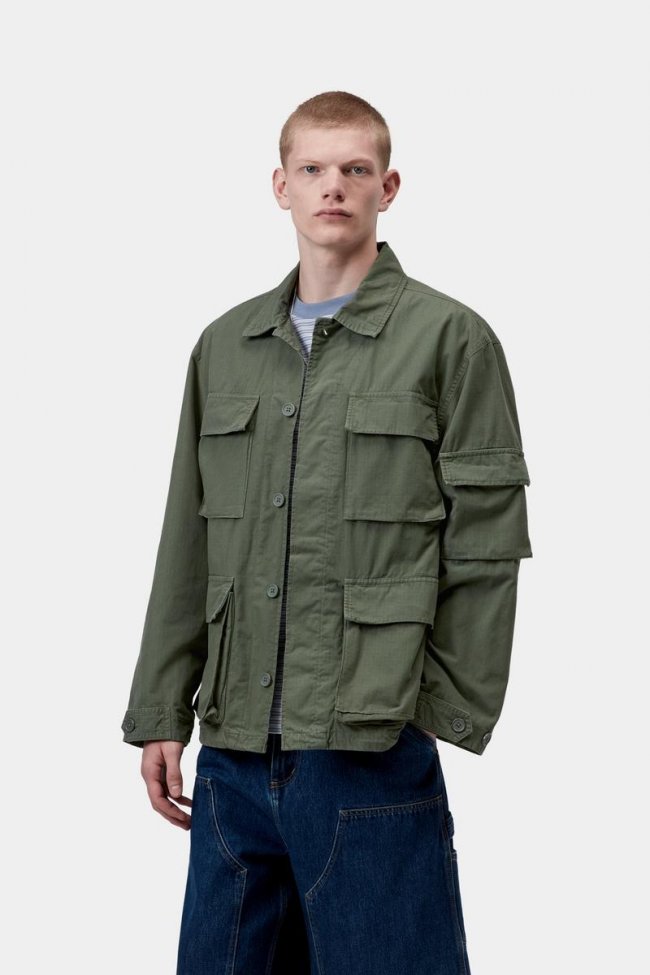 Carhartt Mandelson Jacket - Leaf, Garment dyed