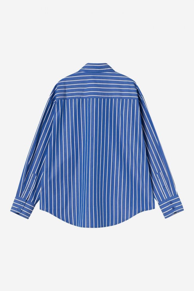 Carhartt L/S Gowan Shirt - Gowan Stripe, Lapis Carhartt L/S Gowan Shirt - Gowan Stripe, Lapis
