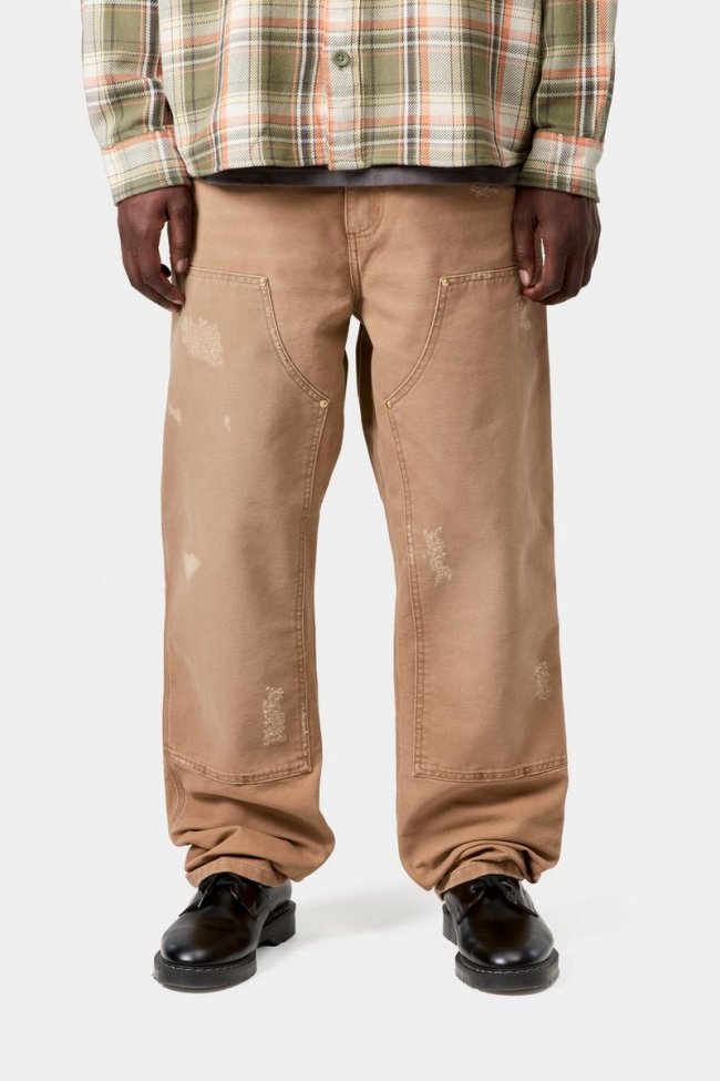 Carhartt Double Knee Pant - Hamilton Brown, Grind wash
