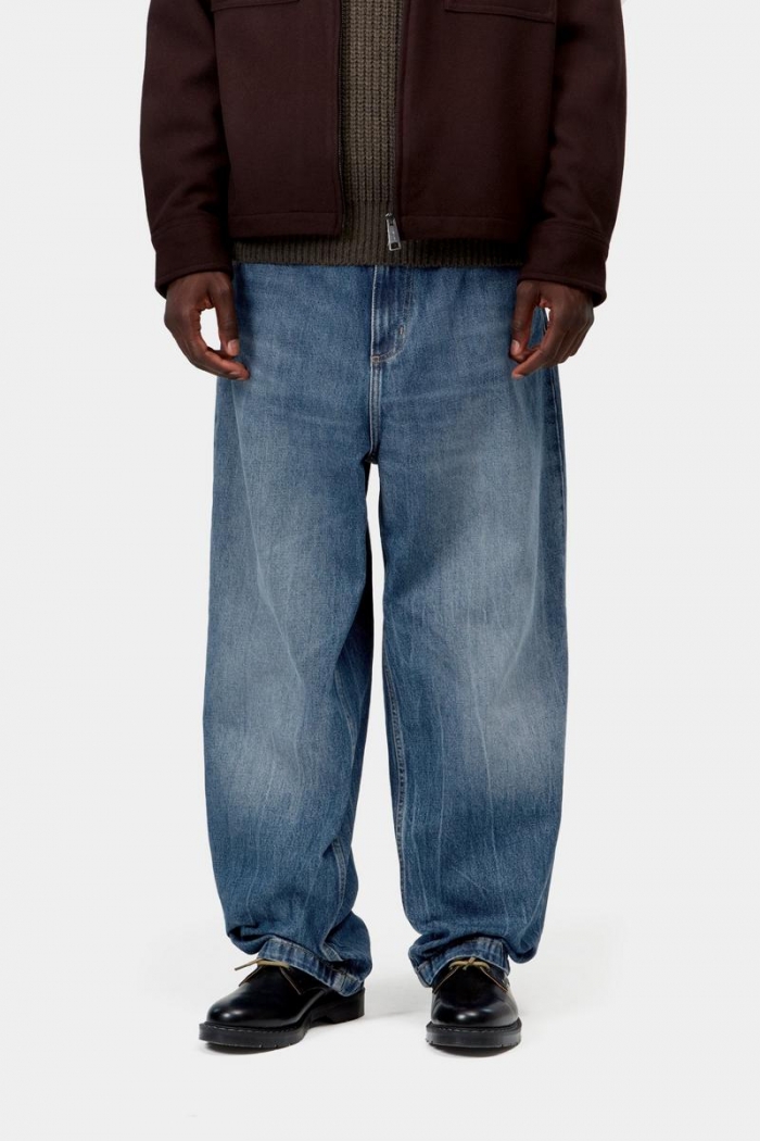 Carhartt Brandon Pant - Blue, Marble used wash