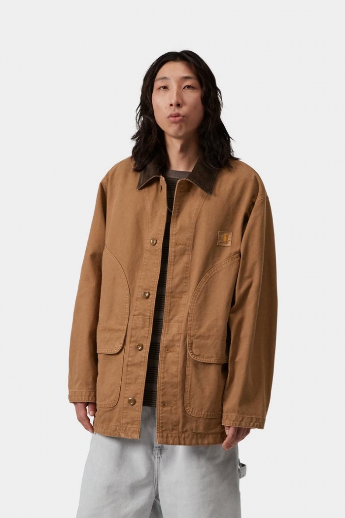 Carhartt Prescott Coat - Hamilton Brown / Tobacco, Garment dyed