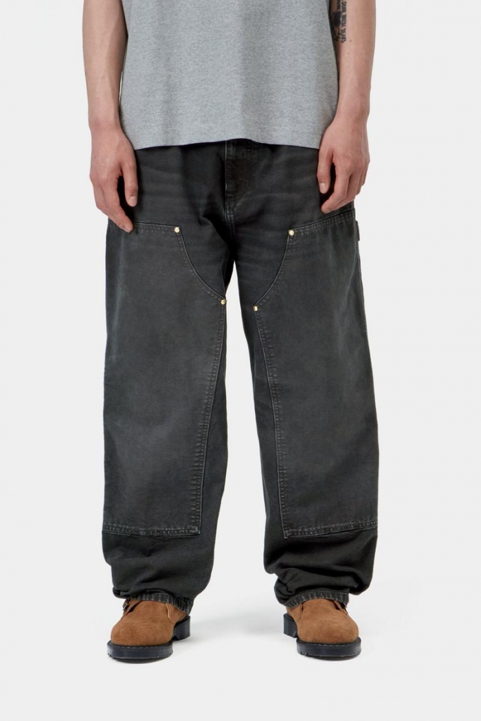 Carhartt OG Double Knee Pant - Black, Destroy wash