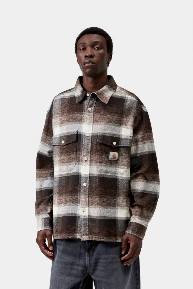 Carhartt L/S Esterson Shirt - Esterson Check, Tobacco Carhartt L/S Esterson Shirt - Esterson Check, Tobacco