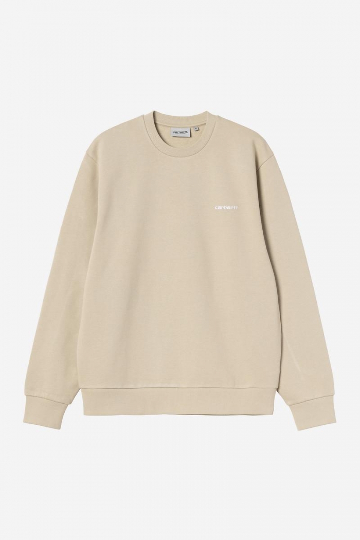 Carhartt Script Embroidery Sweatshirt - Barchan / White