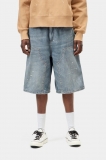 Carhartt Nixon Double Knee Short - Blue, Destroy wash, splatter Carhartt Nixon Double Knee Short - Blue, Destroy wash, splatter