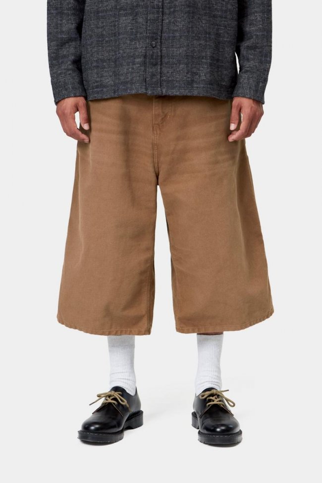 Carhartt OG Single Knee Short (Long) - WIP H Brown, Stone canvas Carhartt OG Single Knee Short (Long) - WIP H Brown, Stone canvas