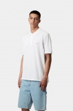 Carhartt S/S Chase Pique Polo - White / Gold Carhartt S/S Chase Pique Polo - White / Gold