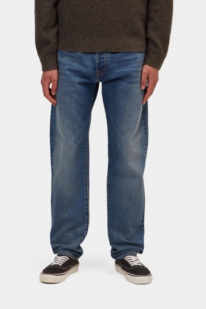 Carhartt Klondike Pant - Blue, Dark used wash