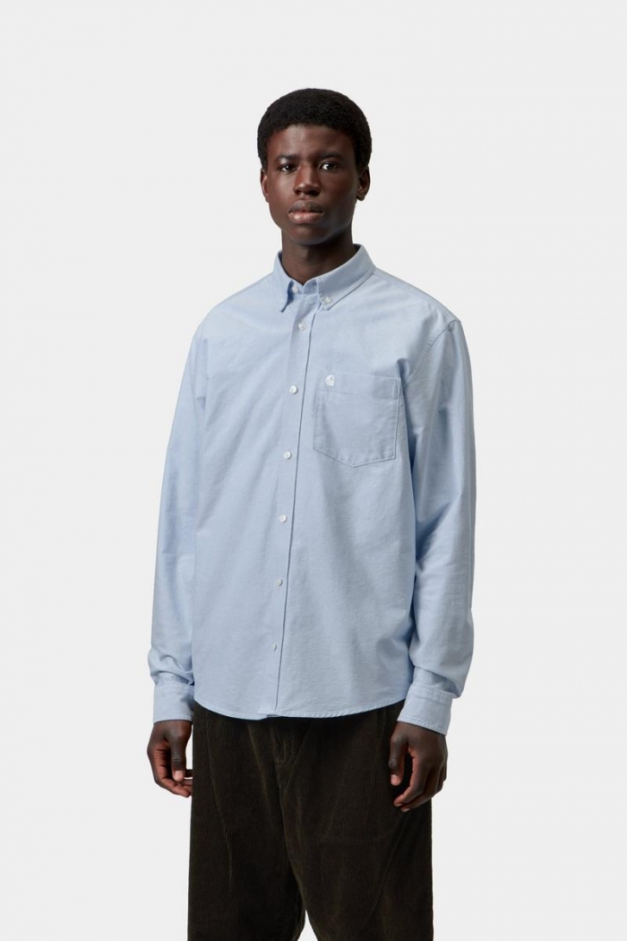 Carhartt L/S C-Logo Shirt - Bleach / White