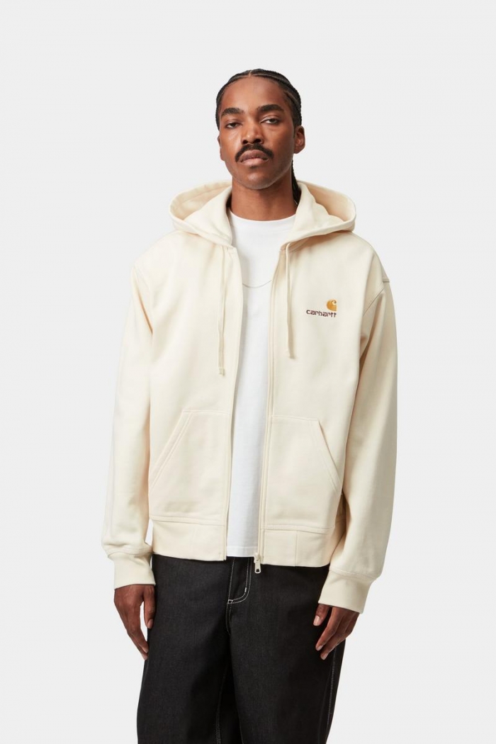 Carhartt Hooded American Script Jacket - Natural