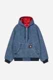 Carhartt OG Active Jacket 50th Anniversary Edition Denim - Blue / USA Red, Stone bleached