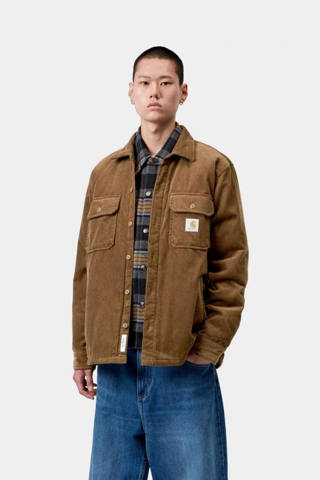 Carhartt Whitsome Shirt Jac - WIP H Brown Carhartt Whitsome Shirt Jac - WIP H Brown