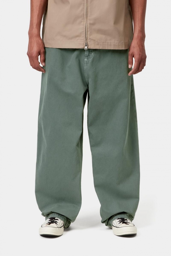 Carhartt Brandon Pant - Velvet Green, Stone dyed