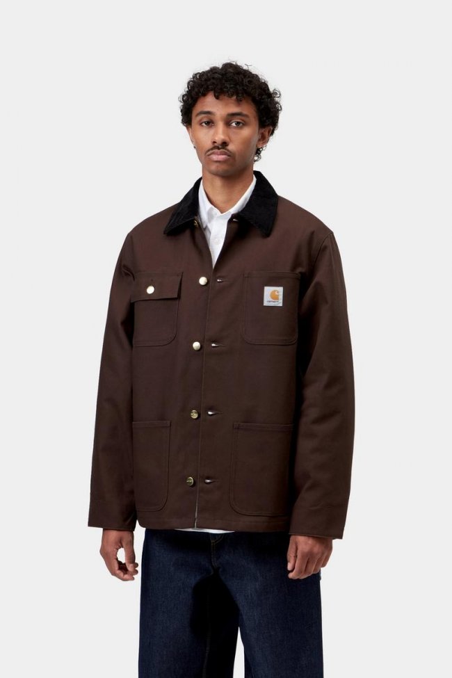 Carhartt Michigan Coat (Winter) - Tobacco / Black, Rigid
