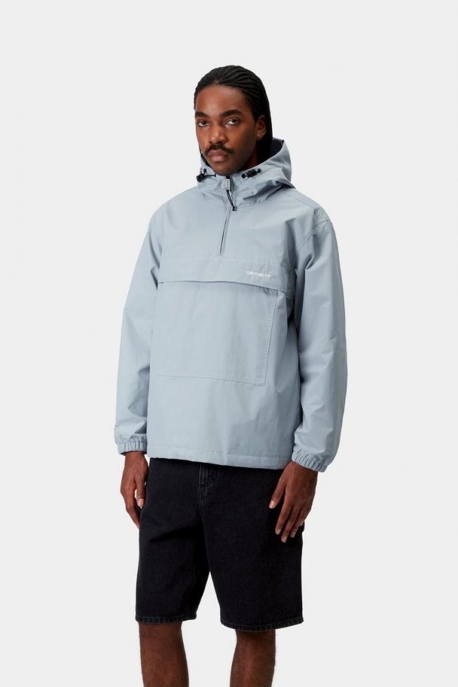 Carhartt Windbreaker Pullover (Summer) - Frosted Blue / White