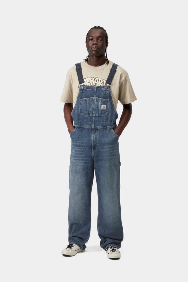 Carhartt Bib Overall - Blue, Dark used wash Carhartt Bib Overall - Blue, Dark used wash
