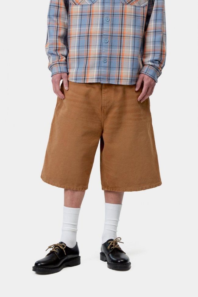 Carhartt OG Single Knee Short - Hamilton Brown, Grind wash Carhartt OG Single Knee Short - Hamilton Brown, Grind wash