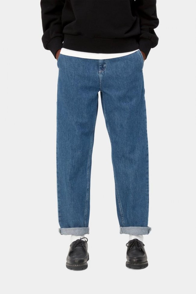 Carhartt Pierce Pant - Blue, Stone washed