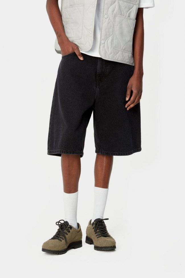 Carhartt Brandon Short - Black, Stone washed Carhartt Brandon Short - Black, Stone washed