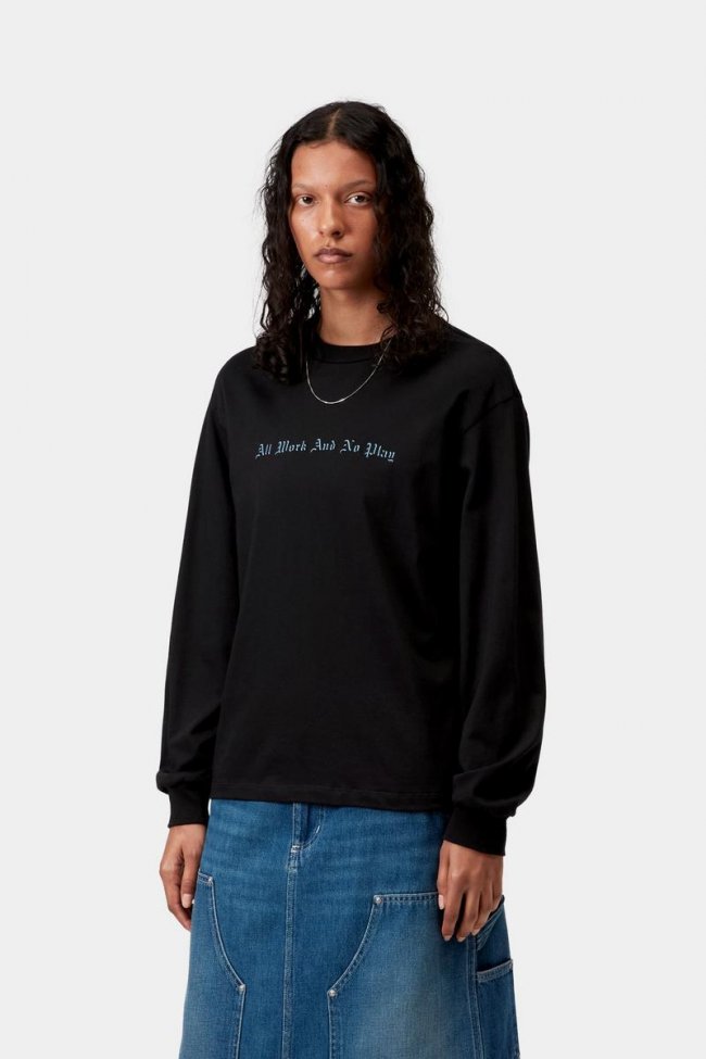 Carhartt L/S No Play T-Shirt - Black