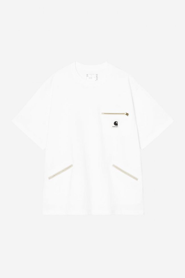 Carhartt sacai x Carhartt WIP Cotton Jersey T-Shirt - Sacai White