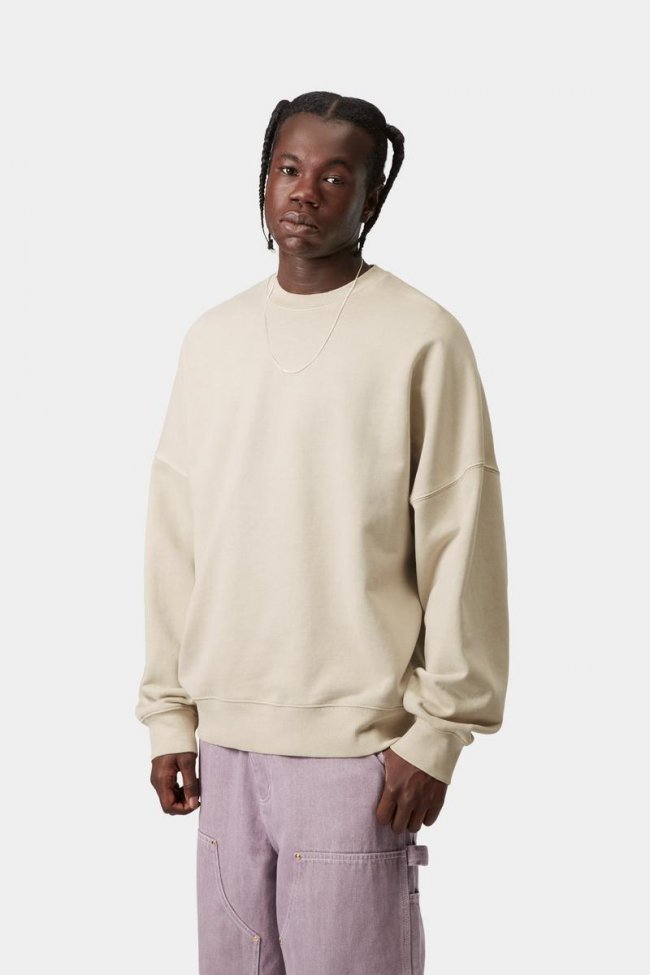 Carhartt RGGD Sweatshirt - Fleur De Sel, Garment dyed