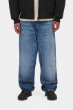 Carhartt Double Knee Pant - Blue, Marble used wash