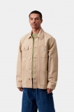 Carhartt Michigan Coat - Dusty H Brown / Dusty H Brown, Stone canvas